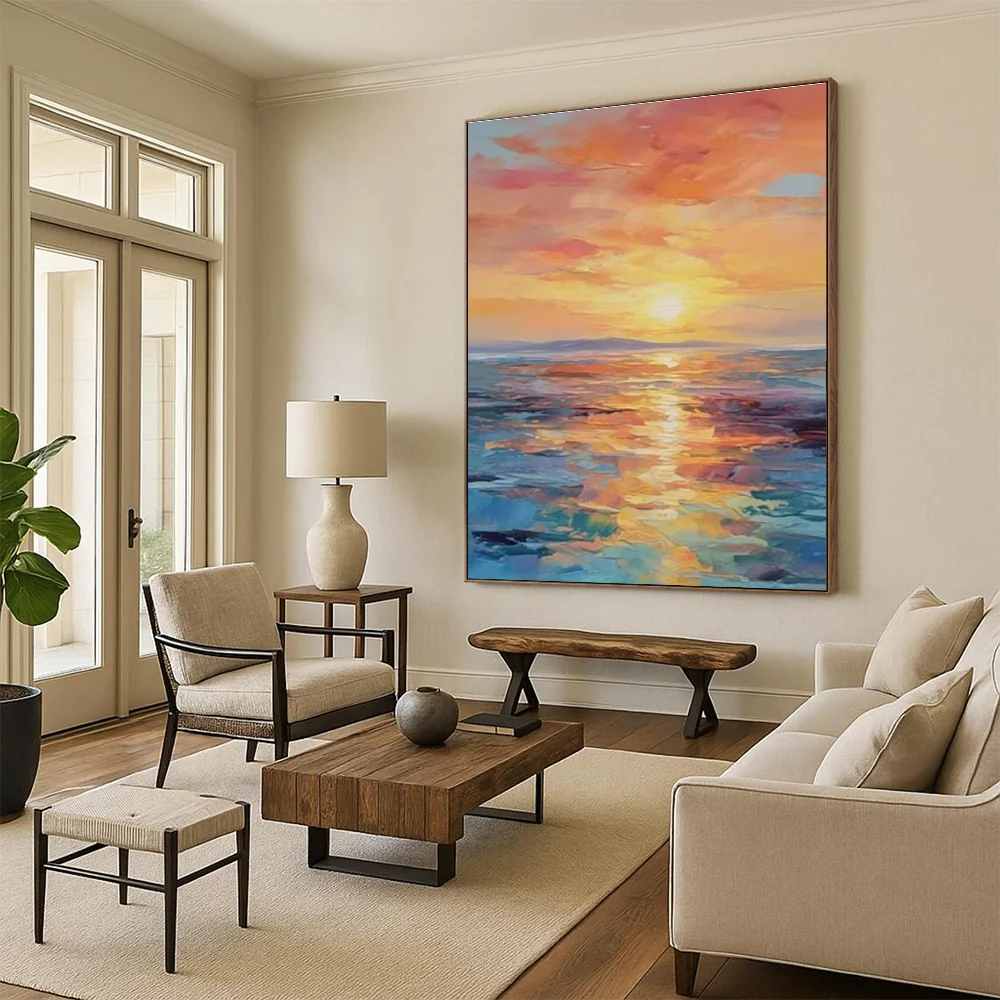 Office Handmade Sky Room Coastal Artwork O7V3V